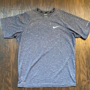 Nike Men's Heathered Blue Dri Fit Tee